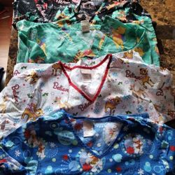 Ladies Christmas Scrub Tops