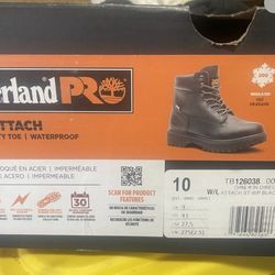 Timberland PRO Men's 6" Steel Safety Toe Industrial Work Boot, Black, Size 10