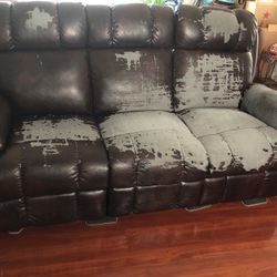2 Recliners Sofa