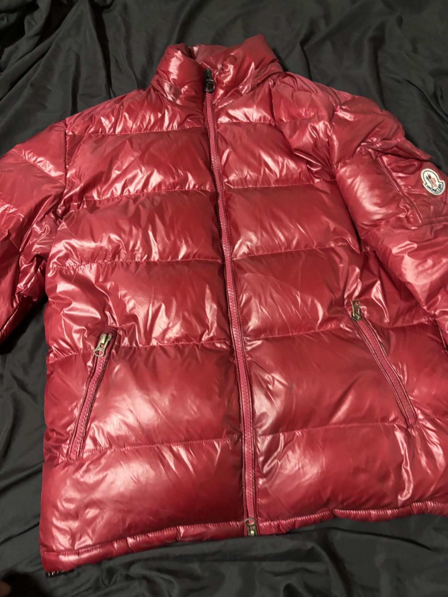 Moncler Coat size Large (Red)