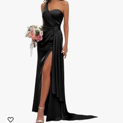 Women's One Shoulder Mermaid Evening Gown