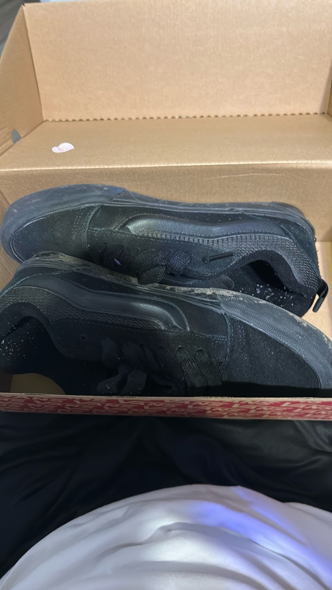 All Black Chunky Vans