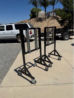 Rolling Racks 2’x2’ base - 4’ high w/casters