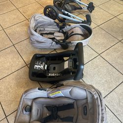 Even Flo Stroller And Car Seat Plus Base!