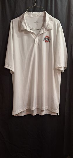 Ohio State University White Polo 2XLT