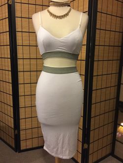 White skirt and top