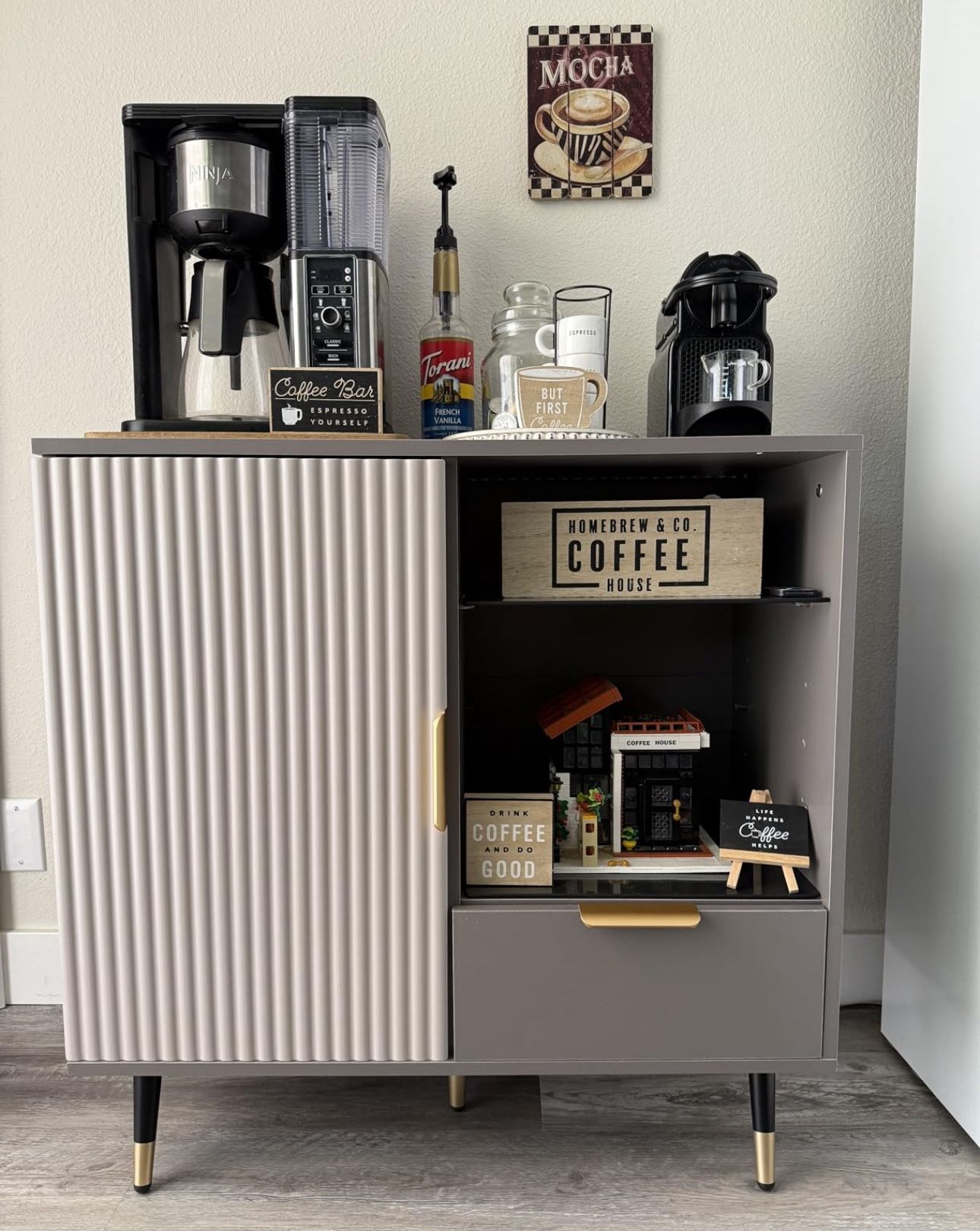 Modern Coffee Bar Cabinet