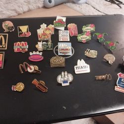 A Bunch Of McDonalds Flare Pins