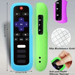 [3 Pack] Remote Cover (Glow in the Dark) Compatible with Roku Remote, White