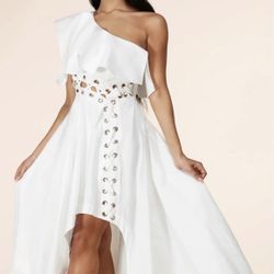 Women’s One Shoulder Summer Dress - Size L