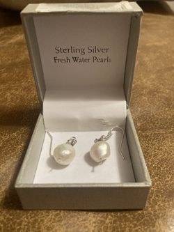 Sterling Silver Baroque Pearl 
