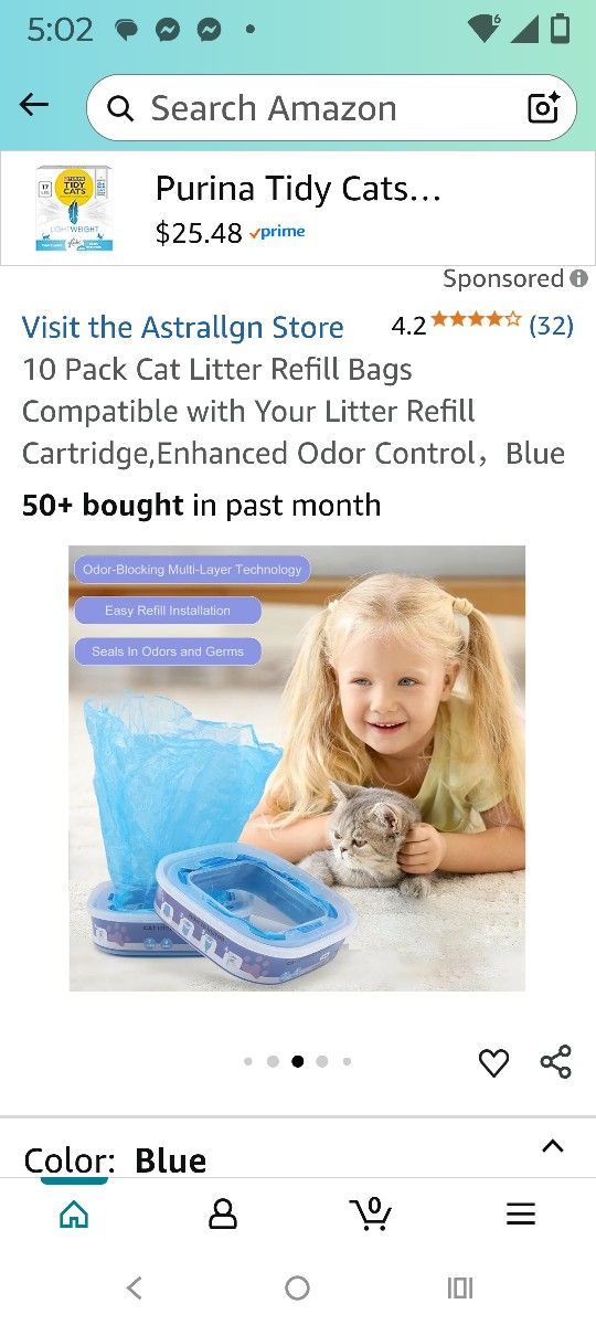 New Cat Refillable Bags Good For 10 Weeks Per Unit