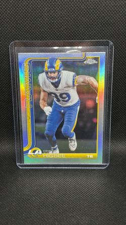 TYLER HIGBEE REFRACTOR RAMS 2025 TOPPS CHROME FOOTBALL