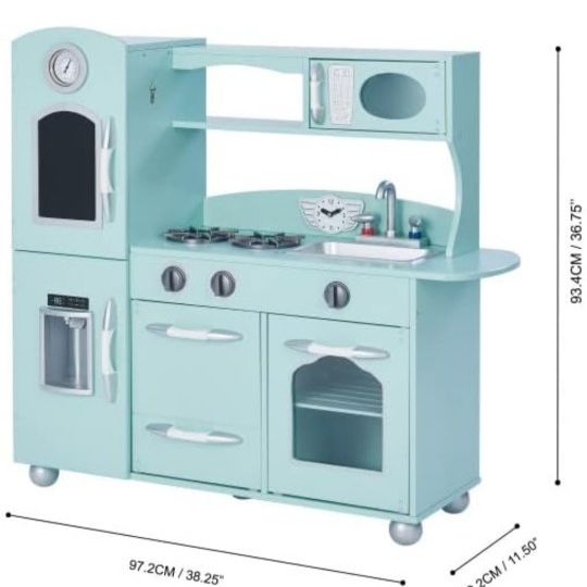 Play Kitchen with kitchen utensils & play food