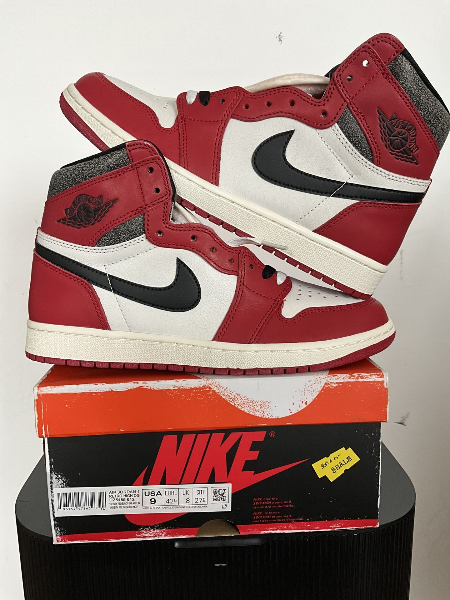 Jordan 1 Hi OG Chicago Lost & Found Sz 9