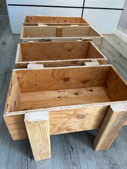 Hand make wooden planter boxes
