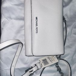 Michael Kors White Crossbody 
