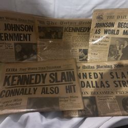 Kennedy Slain Newspapers
