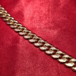 10k Yellow Gold Miami Cuban Bracelet 