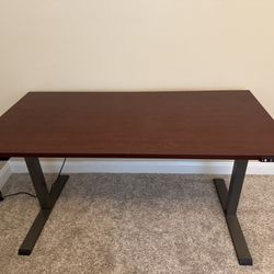 Realspace Performance 60” Electric Standing Desk Wood Top - Walnut 