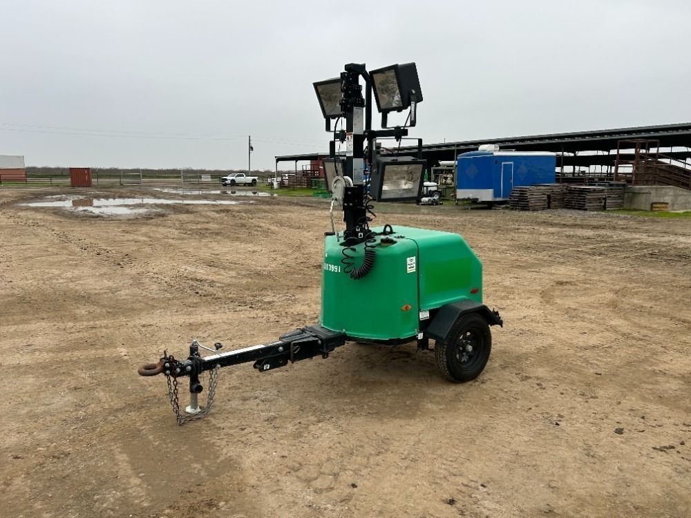 2018 TEREX RL4 LIGHT TOWER, Kohler diesel, 6kw generator, portable, 2,268 hours indicated. s/n:RL4J-9123, Trailer s/n:4ZJSA1018J1009123