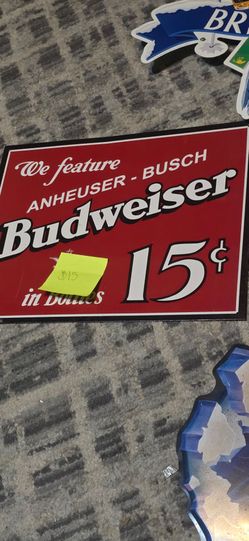 Vintage tin Beer signs (please read description)