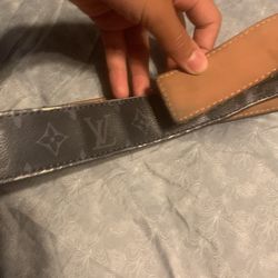 supreme louis vuitton belt brown