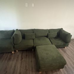 Green Module Couch Corduroy 