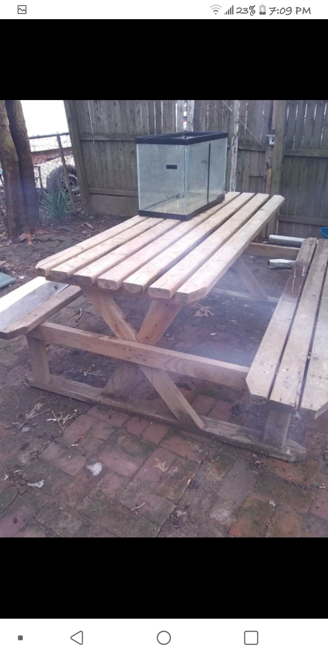 Hand Made Picnic Table