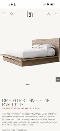 Restoration Hardware Bedroom Set - King Bed & 2 Nightstands
