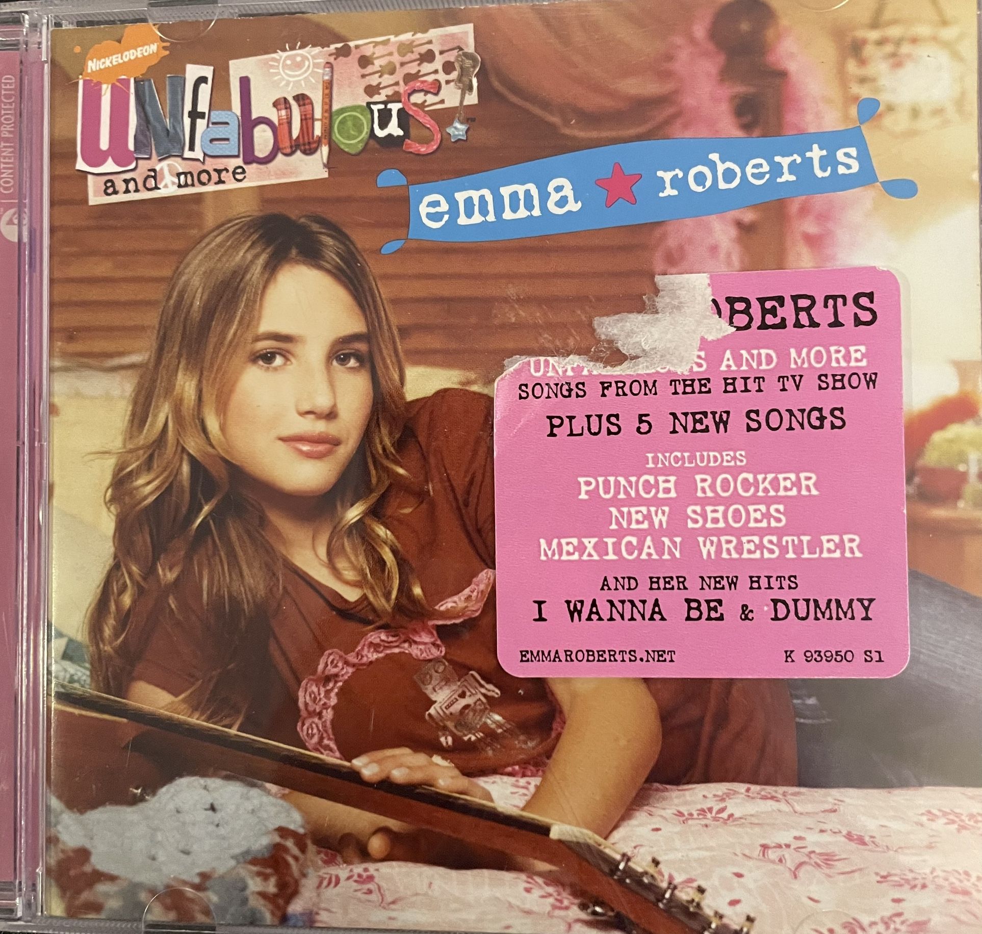 Nickelodeon’s UNFABULOUS Original Soundtrack (CD-2005) Emma Roberts!