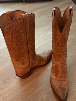 Lucchese 9W Savanna Tan Leather Boots