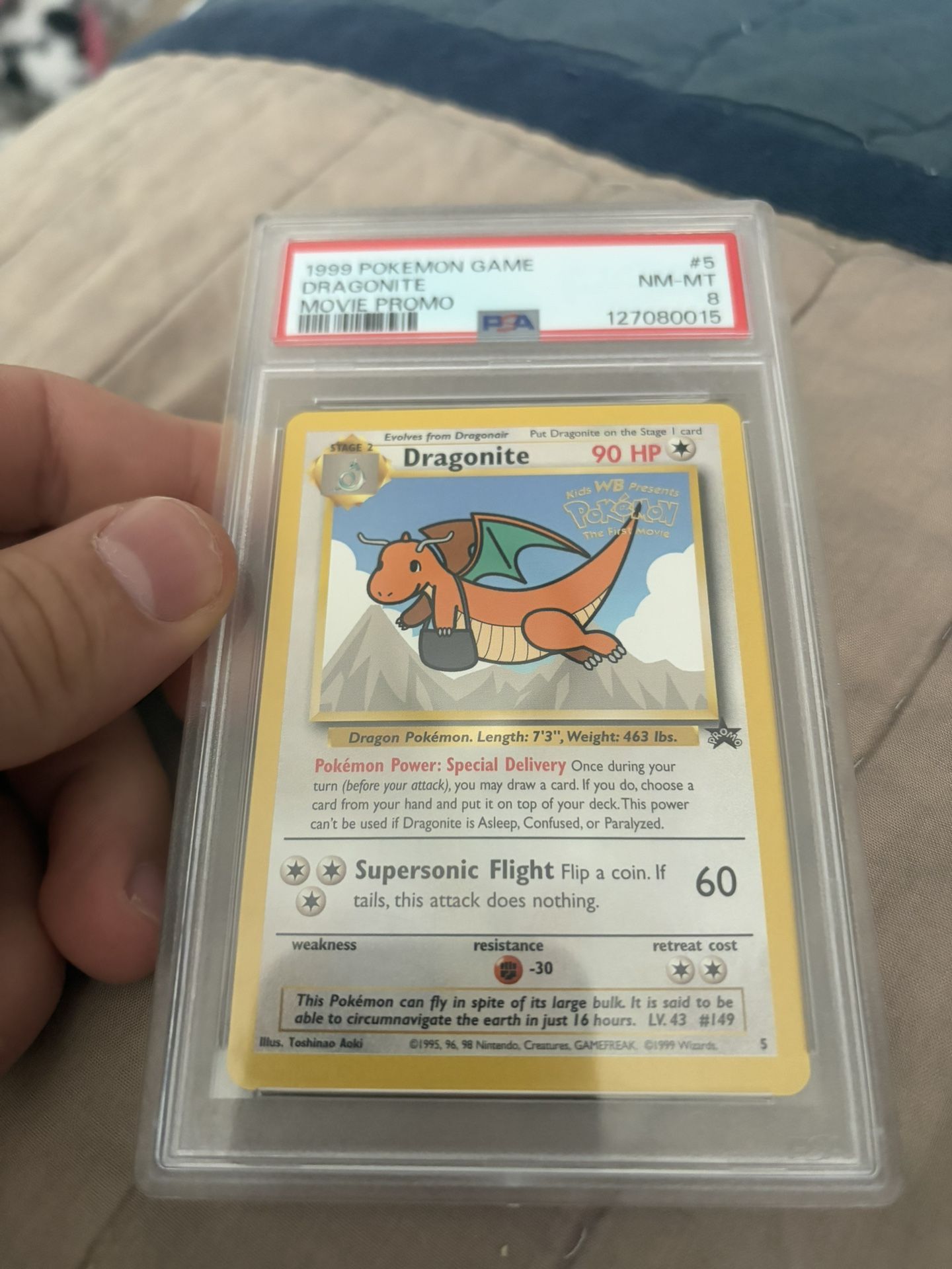 Dragonite Movie Promo 1999 PSA 8