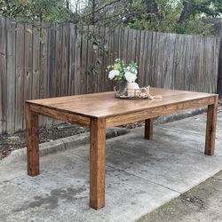 Custom  Dining Table Farm House farmhouse Modern Rustic Set Bench Restoration Hardware Breakfast Nook Table Solid Wood Custom Handcrafted Counter Bar 