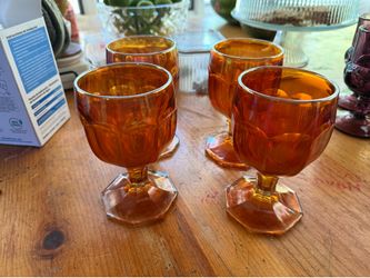 Vintage Orange Cups