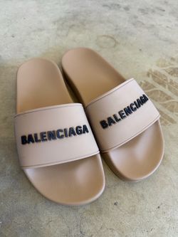 Balenciaga Logo Pool Slides size 38