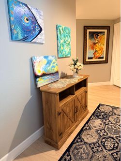 Blue Reef- Original acrylic painting on stretched 16” × 20” canvas.