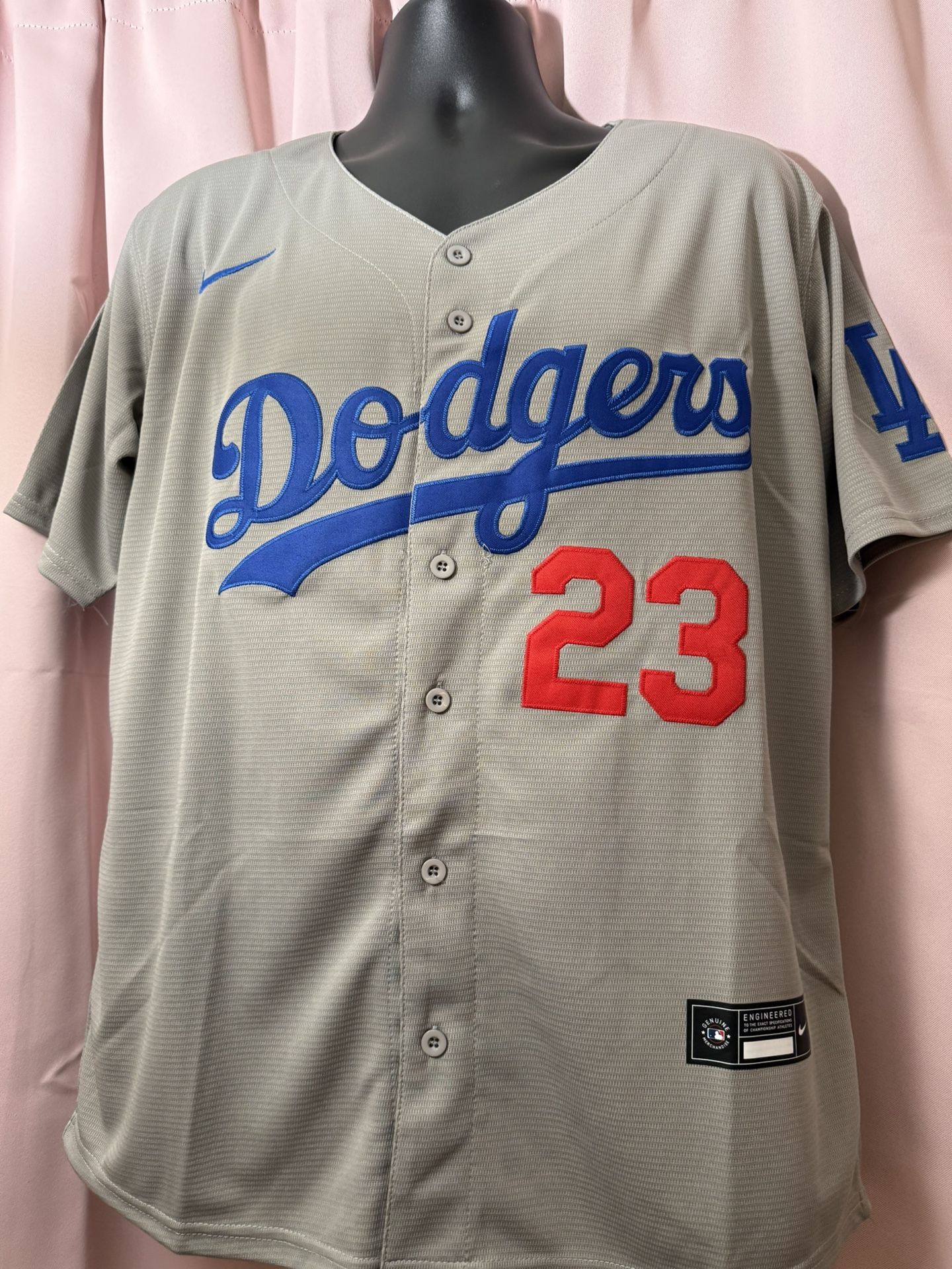 Kyle Tucker #23 Men's Los Angeles Dodgers Nike Grey Jersey