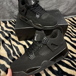 AJ4 Black Cat Size 9.5 Men’s Sneakers