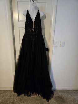 New Black Wedding Dress, Veil & Sleeves
