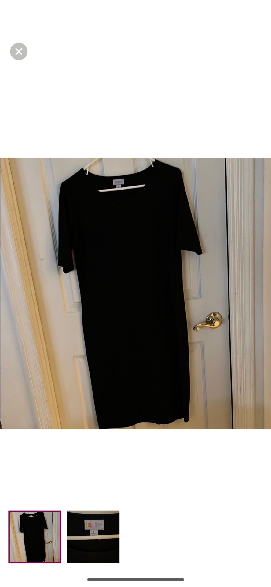 Lularoe Black Dress Size Large
