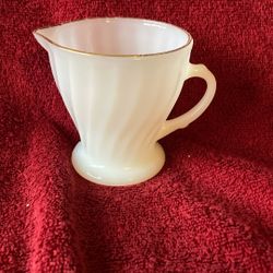 Fire King milk Glass Creamer