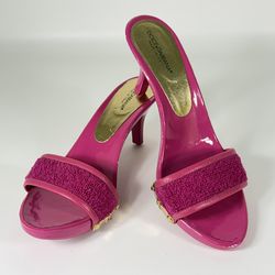 Dolce & Gabbana Women’s Hot Pink Patent Leather Pumps Sandals - Size 37 / US 6