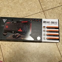 Ares M2 Gaming Keyboard With Mouse and Earbuds