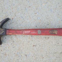 Vintage Plumb 28 Oz Permabond Wood Handle Claw Hammer 