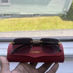 Cartiar Glasses 👓Blue Lens Grey Frame  Come With Authenticity Card & Case💎  Brand New ✅ $150💰 