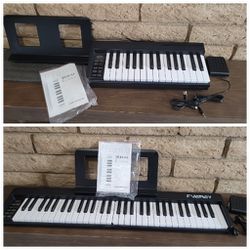 Folding Keyboard, 61 Keys Semi Weighted Electric Keyboard