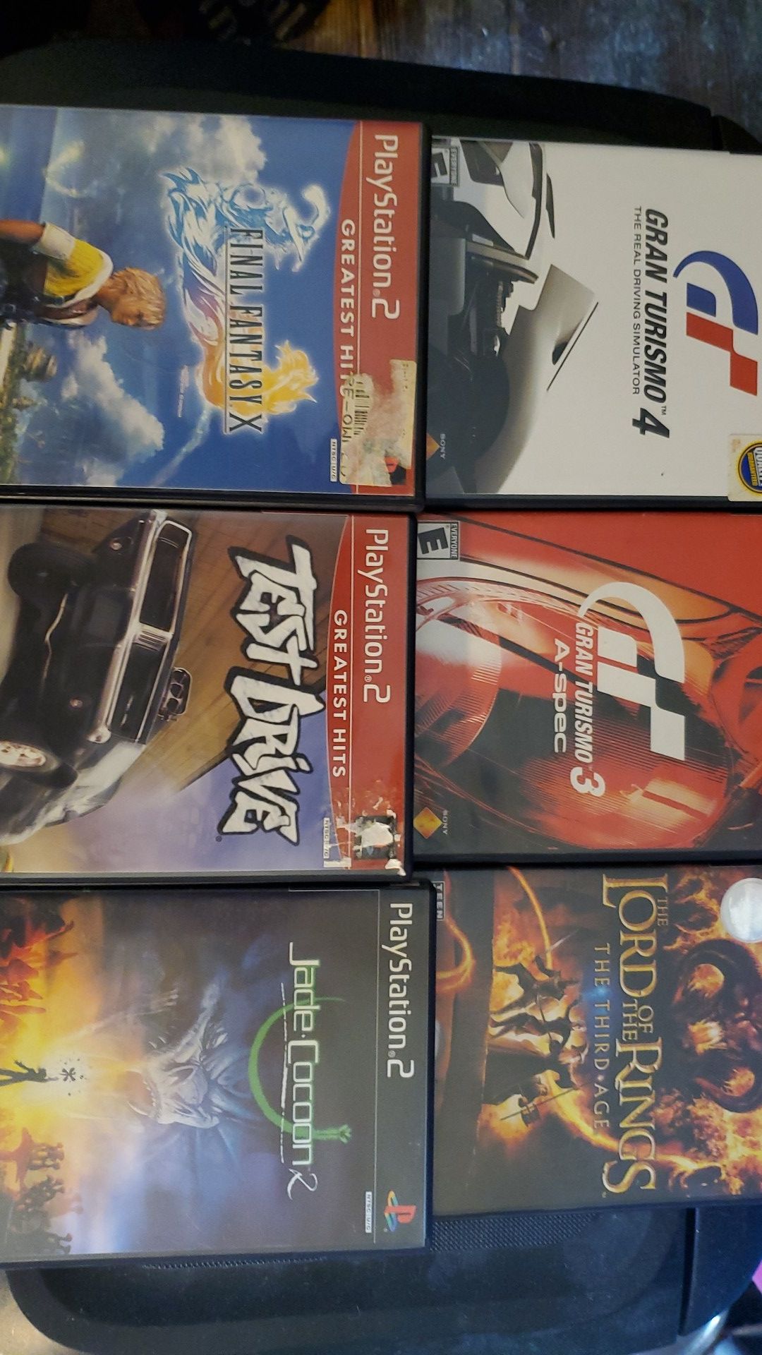 6 playstation 2 games