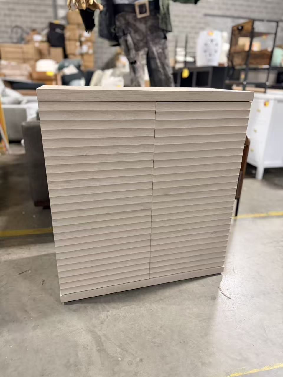 Buffet Cabinet with Storage Accent Sideboard Modern Credenza with Doors & Shelves $130