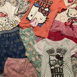 Hello Kitty Girls Toddler Clothes Bundle 2T-4T
